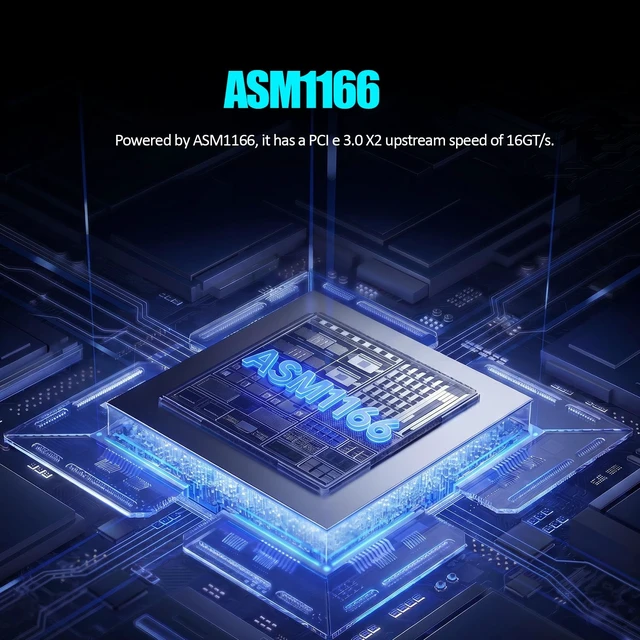 Alt view image 4 of 7 - SA3026C 6 Port PCIe SATA Expansion Card, SATA III 6Gbps, ASM1166
