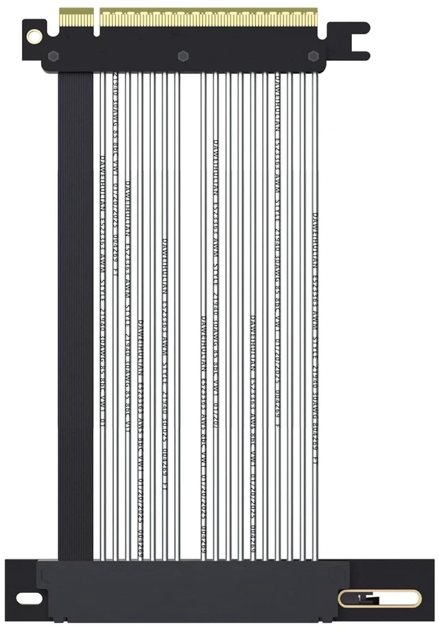 Main image of PCIe 5.0 x16 GPU Riser Cable Right 150mm, RTX 50/RX 9000