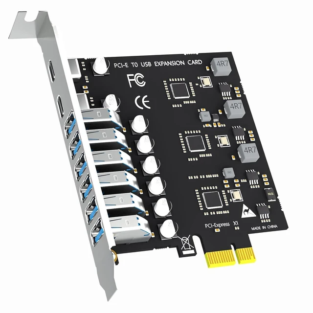 Main image of U6A2C 8-Port 5Gbps PCIe USB 3.0 Card, 2 USB-C and 6 USB-A