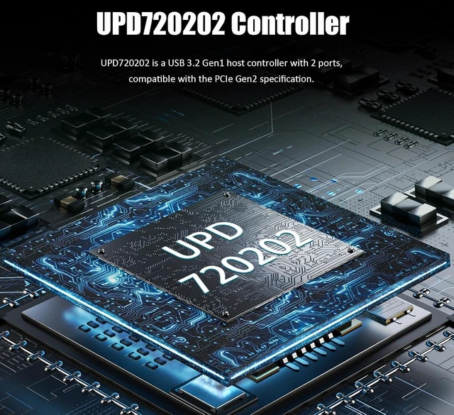 Alt view image 6 of 7 - U3023 2-Port PCIe USB 3.0 Card, USB 3.2 Gen 1 5Gbps, PCIe x1