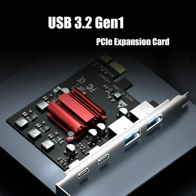 Alt view image 2 of 7 - U3044AC 4-Port PCIe USB 3.0 Card, 2 USB-C and 2 USB-A, 5Gbps