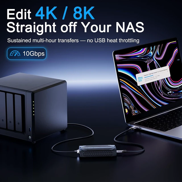 Alt view image 7 of 7 - ST7410 Thunderbolt 3 to 10Gb RJ45 Adapter, True 10Gbps PCIe