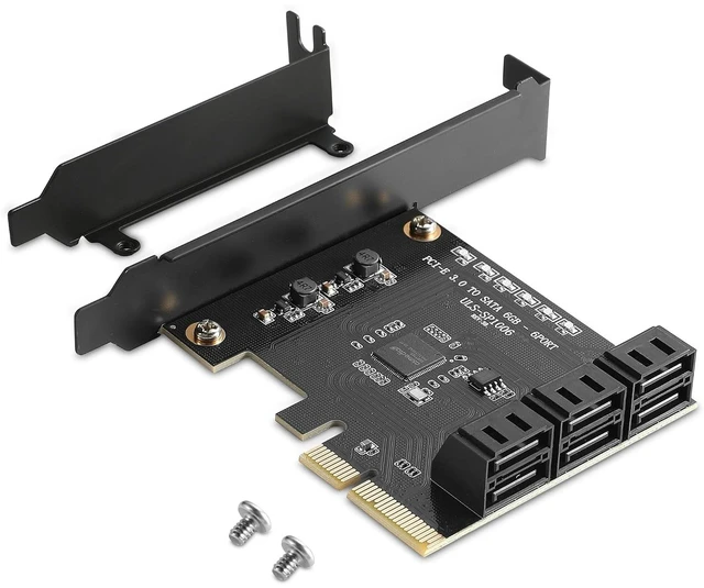 Main image of 6-Port SATA Expansion Card with PCIe X4 Interface