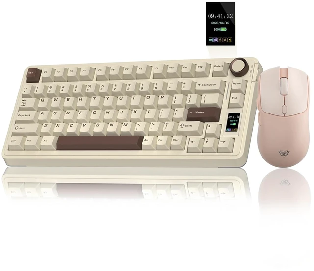 Main image of Wireless Keyboard and Mouse Combo, S75 Pro Mechanical Keyboard+SC580 Wireless Mouse