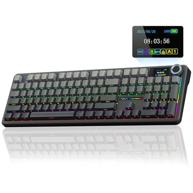 Alt view image 2 of 7 - Wireless Keyboard and Headset Combo, F108 Pro Full Size Mechanical Keyboard G7 Pro Wireless Headset