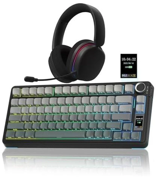 Main image of Wireless Keyboard and Headset Combo, S75 Pro Mechanical Keyboard G7 Pro Wireless Headset