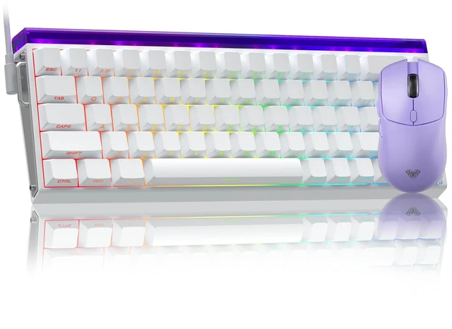 Main image of Gaming Mouse and Keyboard Combo, SC580 Tri-Mode Gaming Mouse + Hero 68 HE Magnetic Switch Wired Gaming Keyboard