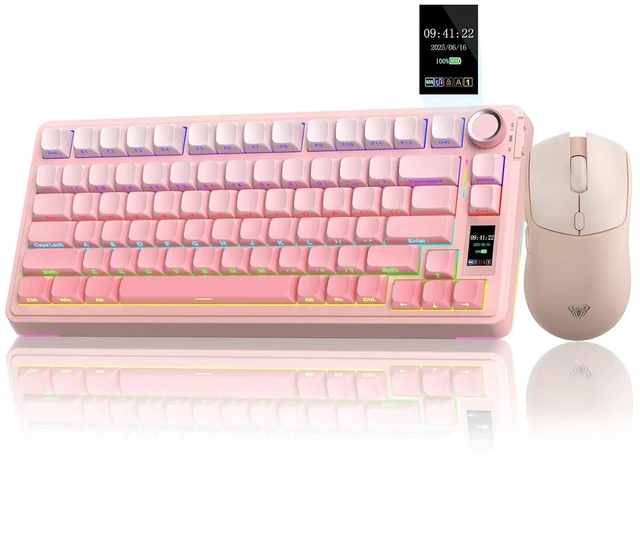 Main image of Wireless Keyboard and Mouse Combo, S75 Pro Mechanical Keyboard+SC580 Wireless Mouse