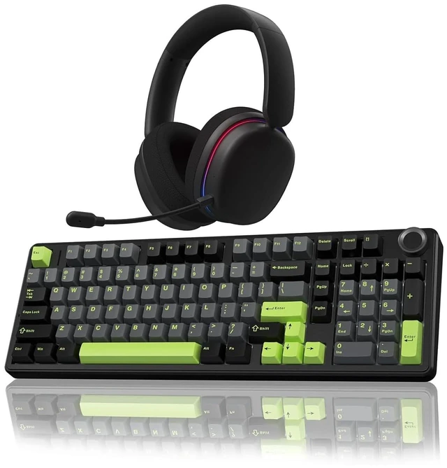 Main image of Wireless Keyboard and Headset Combo, F99 Pro Mechanical Keyboard G7 Pro Wireless Headset