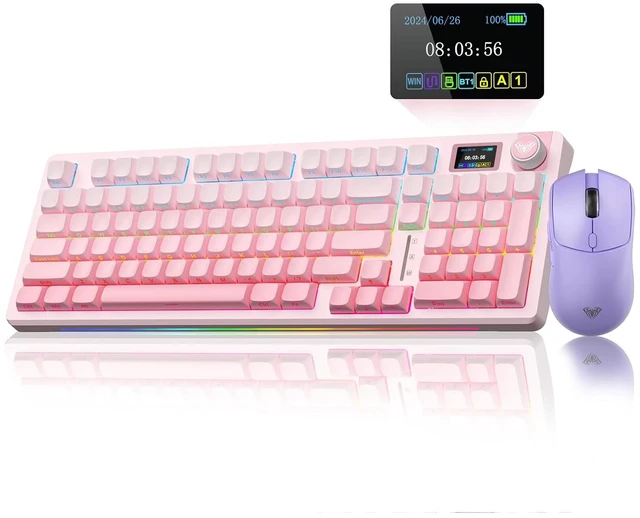 Main image of S98 Pro Wireless Mechanical Keyboard with Screen & Knob SC580 Wireless Gaming Mouse
