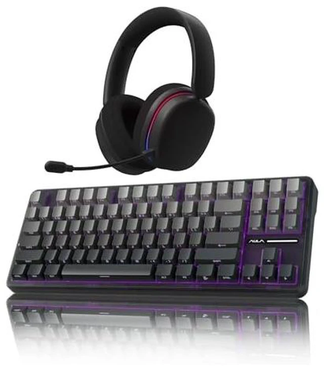 Main image of Wireless Keyboard and Headset Combo, F75 Pro Mechanical Keyboard G7 Pro Wireless Headset