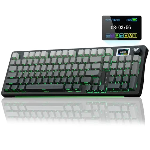 Alt view image 2 of 7 - Wireless Keyboard and Headset Combo, S98 Pro Mechanical Keyboard G7 Pro Wireless Headset