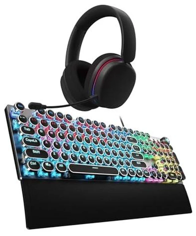 Main image of Keyboard and Headset Combo, F2088 Mechanical Keyboard G7 Pro Wireless Headset