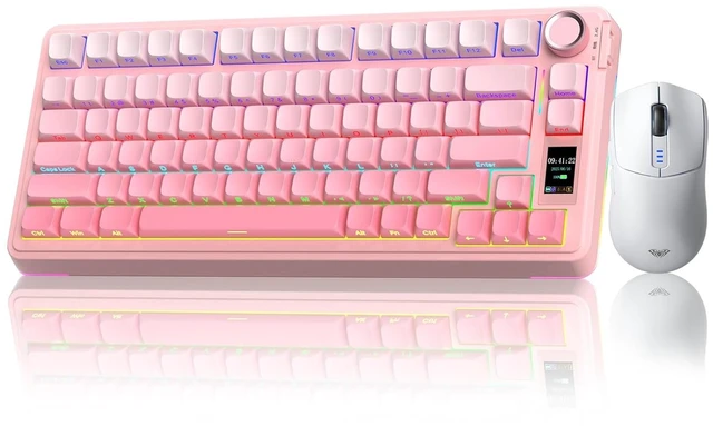 Main image of Wireless Keyboard and Mouse Combo, S75 Pro Mechanical Keyboard+SC580 Wireless Mouse