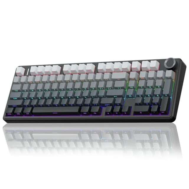Alt view image 2 of 7 - Wireless Keyboard and Headset Combo, F99 Pro Mechanical Keyboard G7 Pro Wireless Headset