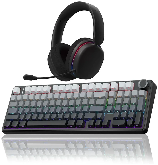 Main image of Wireless Keyboard and Headset Combo, F99 Pro Mechanical Keyboard G7 Pro Wireless Headset