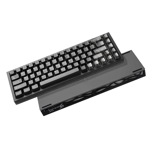 Alt view image 2 of 7 - AL65 Wireless Mechanical Keyboard(Black, Gateron Zero),Spring Tea Keycap Cherry(Cherry Profile, Spring Tea)
