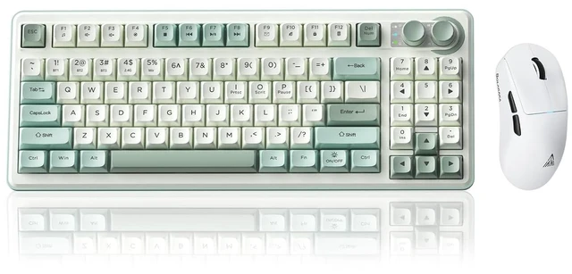 Main image of SK90 75% Wireless Keyboard with Media Knob Number Pad & SM850 Gaming Mouse
