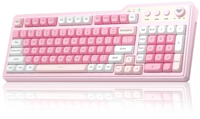 Main image of Aula F3099 Wireless Gaming Computer Keyboard with Number Pad & Knob