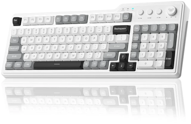 Main image of Aula F3099 Wireless Gaming Computer Keyboard with Number Pad & Knob