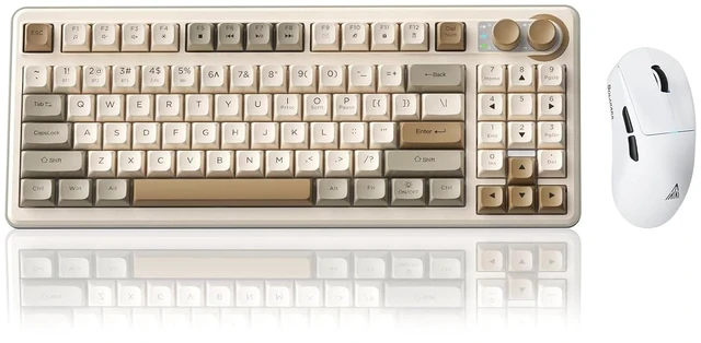 Main image of SK90 75% Wireless Keyboard with Media Knob Number Pad & SM850 Gaming Mouse