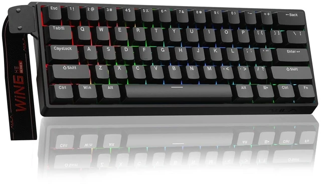 Main image of Aula WIN60 HE - 60% Mechanical Gaming Keyboard Wired, Magnetic Switch Hot Swappable, Adjustable Actuation Rapid Trigger Mode, 8000 Hz Polling Rate, RGB Small Keyboard 60 Percent Compact Design for PC