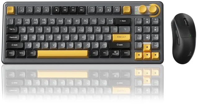 Main image of SK90 75% Wireless Keyboard with Media Knob Number Pad & SM850 Gaming Mouse