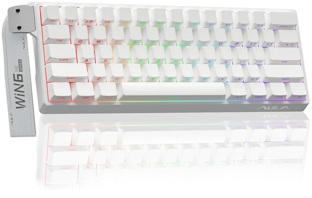 Main image of Aula WIN60 HE - 60% Mechanical Gaming Keyboard Wired, Hall Effect Magnetic Switch Hot Swappable, Adjustable Actuation RT Mode, 8000 Hz Polling Rate, RGB Keyboard 60 Percent Compact Design for PC
