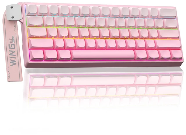 Main image of Aula WIN60 HE - 60% Mechanical Gaming Keyboard Wired, Hall Effect Magnetic Switch Hot Swappable,8000 Hz Polling Rate, RGB Keyboard 60 Percent Compact Design for PC (Gradient Pink)