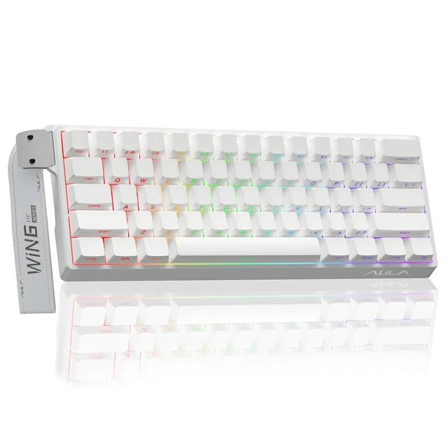 Alt view image 2 of 7 - Aula WIN60 HE Keyboard and Mouse Combo, 60% Mechanical Gaming Keyboard Wired, Magnetic Switch Rapid Trigger Mode, SM850 Wireless Mouse