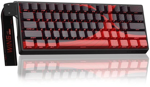 Main image of AULA WIN60 HE MAX - 60% Mechanical Gaming Keyboard Wired, Hall Effect Magnetic Switches Hot Swappable, Adjustable Actuation Rapid Trigger Mode, 8000 Hz Polling Rate, 60 Percent Keyboard Compact Design