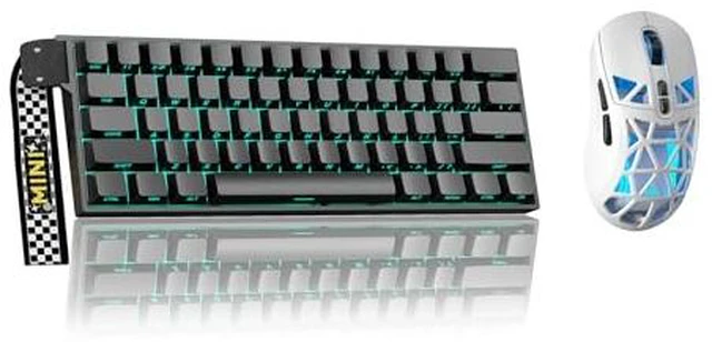 Main image of Aula MINI60 HE PRO - 60% Mechanical Gaming Keyboard Wireless, Hall Effect Magnetic Switch(Black)+SM802 Wireless Gaming Mouse,24,000 DPI Max,Lightweight Computer Mouse for Laptop/PC