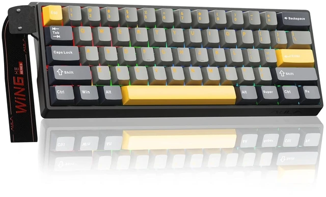 Main image of AULA WIN60 HE MAX - 60% Mechanical Gaming Keyboard Wired, Hall Effect Magnetic Switches Hot Swappable, Adjustable Actuation Rapid Trigger Mode, 8000 Hz Polling Rate, 60 Percent Keyboard Compact Design