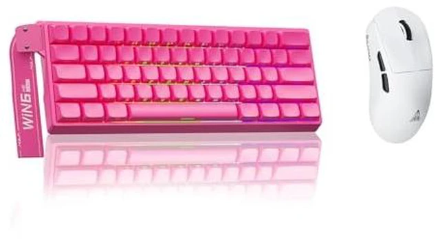 Main image of Aula WIN60 HE Pro- 60% Mechanical Gaming Keyboard Wired, Hall Effect Magnetic Switch Keyboard+SOLAKAKA SM850 Wireless Gaming Mouse24000 DPI Adjustable, Lightweight, Ergonomic Wireless Mouse