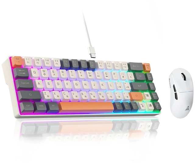 Main image of 60% Keyboard Wired Gaming Keyboard & SM850 Gaming Wireless Mouse