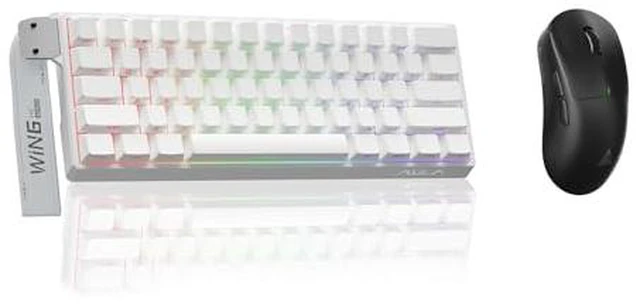 Main image of Aula WIN60 HE - 60% Mechanical Gaming Keyboard Wired, Hall Effect Magnetic Switch Keyboard+SOLAKAKA SM850 Wireless Gaming Mouse24000 DPI Adjustable, Lightweight, Ergonomic Wireless Mouse