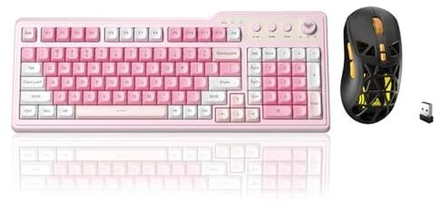 Main image of Aula F3099 Wireless Keyboard with Media Knob RGB Backlit Gaming Keyboard +SOLAKAKA SM802 Wireless Gaming Mouse