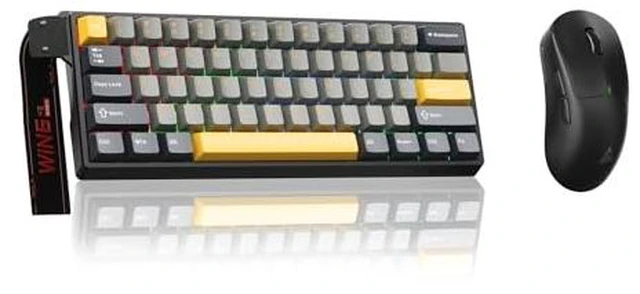 Main image of Aula WIN60 HE MAX- 60% Mechanical Gaming Keyboard Wired, Hall Effect Magnetic Switch Keyboard+SOLAKAKA SM850 Wireless Gaming Mouse24000 DPI Adjustable, Lightweight, Ergonomic Wireless Mouse