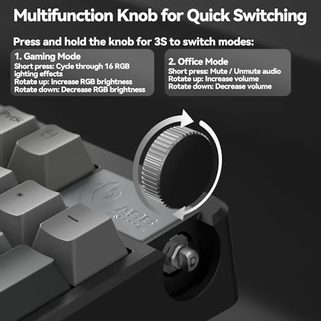Alt view image 4 of 7 - LEOBOG A98 Wireless Mechanical Keyboard and Mouse Combo, RGB Backlit Rechargeable 8000mAh Battery, Creamy Keyboard with Number Pad+ 2400DPI Mice, Programmable Keyboard Mouse with Software for PC Gamer