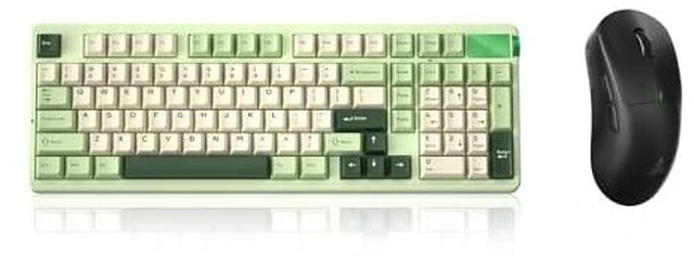 Main image of LEOBOG A98 Wireless Mechanical Keyboard and Mouse Combo, RGB Backlit Rechargeable 8000mAh Battery, Creamy Keyboard with Number Pad+ 2400DPI Mice, Programmable Keyboard Mouse with Software for PC Gamer