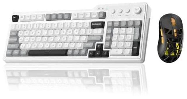 Main image of Aula F3099 Wireless Keyboard with Media Knob RGB Backlit Gaming Keyboard +SOLAKAKA SM802 Wireless Gaming Mouse