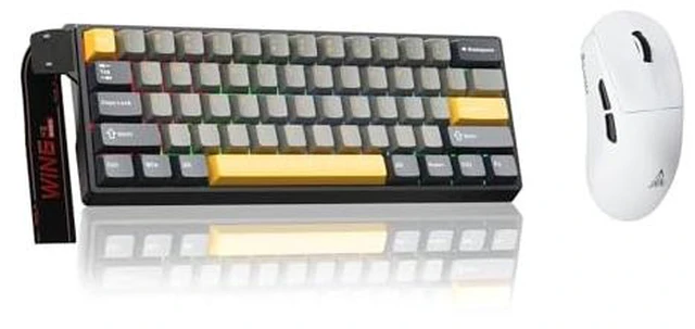 Main image of Aula WIN60 HE MAX- 60% Mechanical Gaming Keyboard Wired, Hall Effect Magnetic Switch Keyboard+SOLAKAKA SM850 Wireless Gaming Mouse24000 DPI Adjustable, Lightweight, Ergonomic Wireless Mouse
