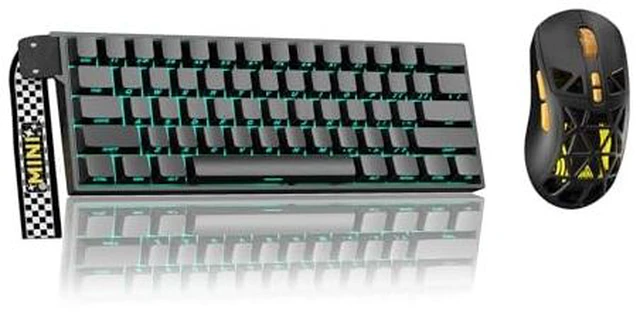 Main image of Aula MINI60 HE PRO - 60% Mechanical Gaming Keyboard Wireless, Hall Effect Magnetic Switch(Black)+SM802 Wireless Gaming Mouse,24,000 DPI Max,Lightweight Computer Mouse for Laptop/PC