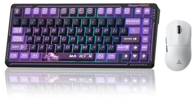 Main image of LINGBAO K75 Wireless Mechanical 75% Anime Gaming Keyboard+SM850 - Wireless Gaming Mouse