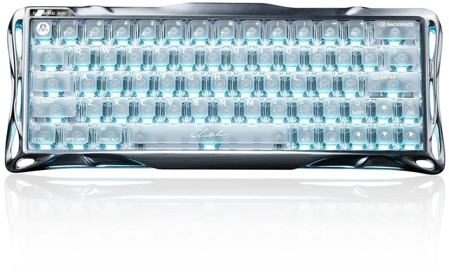 Main image of Mercury V60 Pro 60% HE Magnetic Keyboard (Silver Frost)