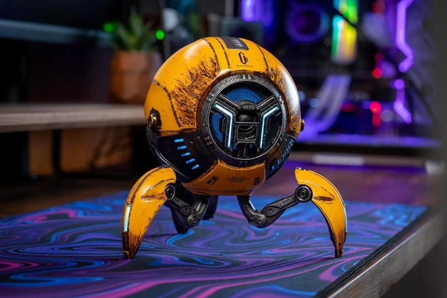Alt view image 2 of 7 - Mars Pro Bluetooth Gaming Speaker with Deep Bass & RGB Lights