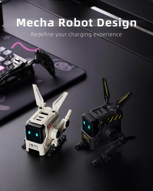 Alt view image 4 of 7 - 65W GaN Robot USB-C Charger with 3 Ports