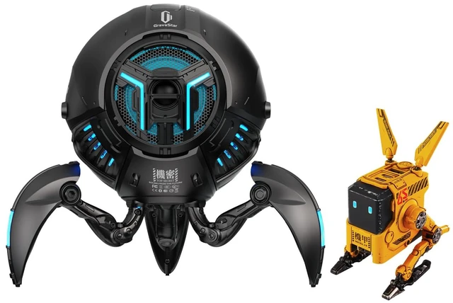 Main image of Mars Pro Portable Bluetooth Speaker Alpha65 Robot Fast GaN Charger Block Yellow