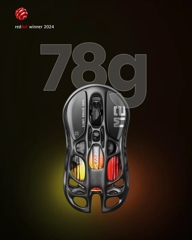 Alt view image 6 of 7 - Mercury M2 Wireless Gaming Mouse with 5 Dynamic Lightsync RGB