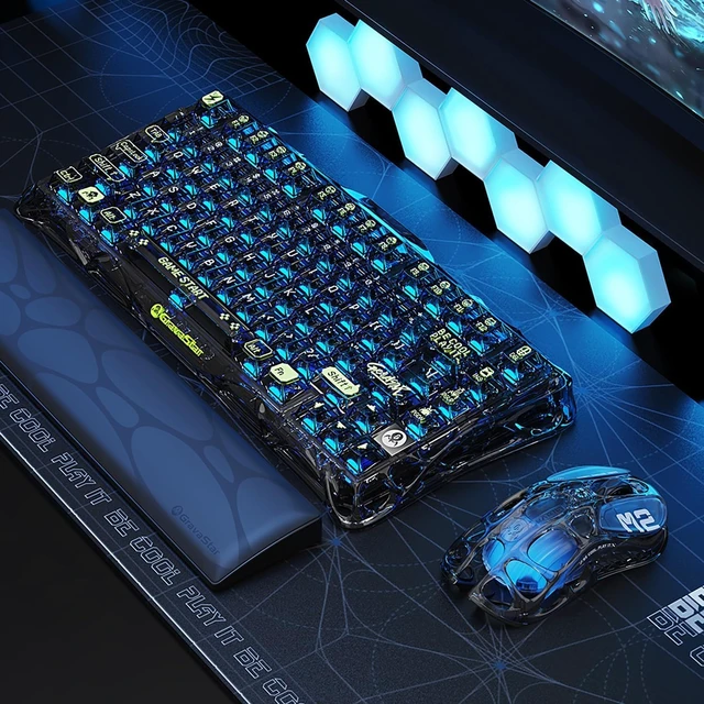 Alt view image 3 of 7 - Mercury M2 Wireless Gaming Mouse with RGB - 1k Polling Rate